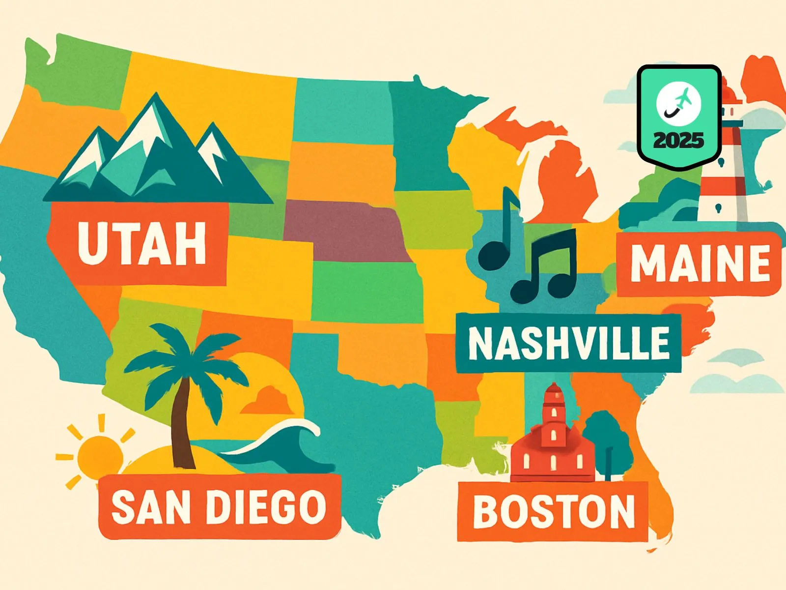 The Best Places to Travel in 2025 in the US, As per Just By Travel