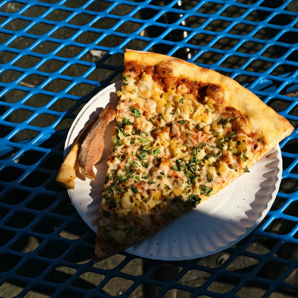 Classic New York-style pizza, one of the top American foods to try