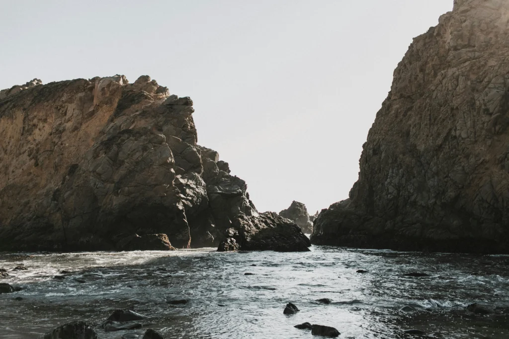 Cliffside ocean views at Big Sur, a top place to visit in California