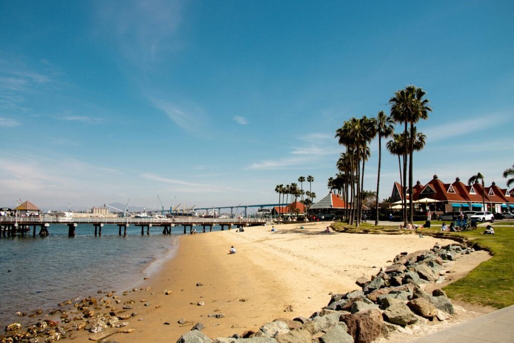 Coronado Island beach views and Hotel del Coronado, classic places to visit San Diego
