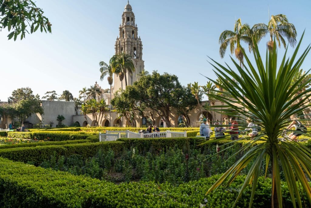 Balboa Park gardens and museums, one of the top places to visit San Diego